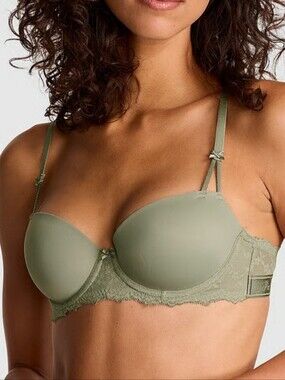 Victoria's Secret PINK Wink Lightly Lined Balconette Bra Sz 32DDD NWT